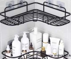 Metallic corner triangular bathroom/kitchen organizer - 3