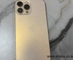 Iphone 13 pro max, 256gb, gold color, 100% battery, almost new