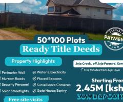 JUJA CREEK- 50 by 100 plots in a SECURE GATED COMMUNITY - 2