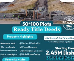 JUJA CREEK- 50 by 100 plots in a SECURE GATED COMMUNITY - 5