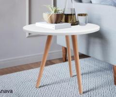 Three (3) Leg Round Side Coffee Table 50cm - 3